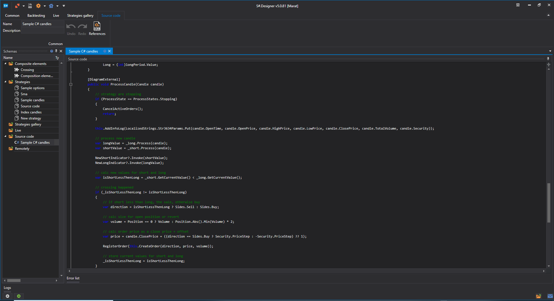 C# редактор C# редактор